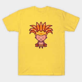 Kawaii Brazilian Carnival Character T-Shirt